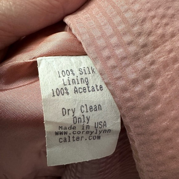 Corey Lynn Calter 100% Silk Textured Flutter Layered Cocktail Halter Dress SZ 6 - Picture 9 of 9